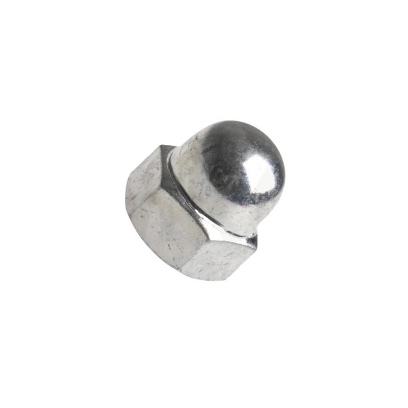 Din 1587 matice šestihranná klobouková (uzavřená), vysoká forma, ocel 6, zinek bílý, m14