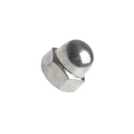 Din 1587 matice šestihranná klobouková (uzavřená), vysoká forma, ocel 6, zinek bílý, m16