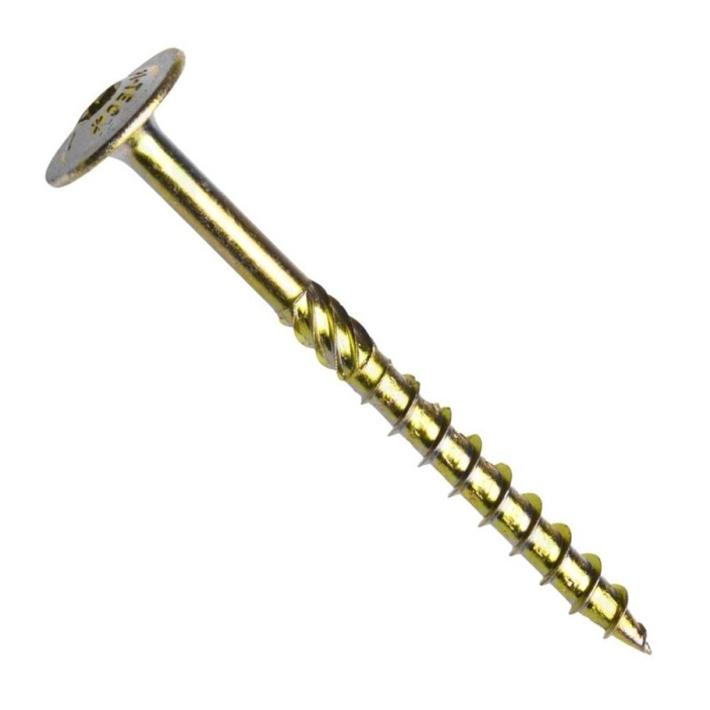 Vrut konstrukční, talířová hlava, torx 20, frézovací segment, špička se zářezem, částečný závit, ocel, zinek bílý, 4x40 mm