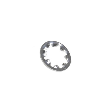 Din 6797-i ozubená podložka s vnitřním ozubením, ocel, zinek bílý, m3.5 (3.7x7x0.5)