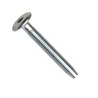 Šroub nábytkový, plochá hlava 17 mm, drážka inbus, ocel 4.6, zinek bílý, m6x30 mm