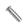 Eurovrut, zápustná hlava, drážka pozidrive pz 2, hrubý závit, ocel, zinek bílý, 6x25 mm