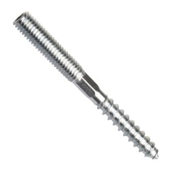 Kombinovaný šroub se dvěma závity (metrický/do dřeva), nerez a2, m8x80 mm