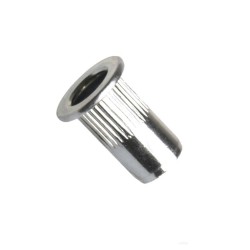 Matice nýtovací, plochá hlava, rýhovaná, otevřená, nerez a2, m10 / 1.0-3.5 mm (037310 1013)