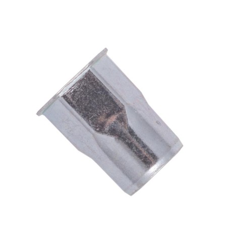 Matice nýtovací, redukovaná zapuštěná hlava, částečně šestihranná, hladká, otevřená, nerez a2, m8 / 0.5-3.0 mm (033320 8011)