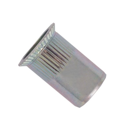 Matice nýtovací, zapuštěná hlava, rýhovaná, otevřená, nerez a2, m4 / 1.5-3.0 mm (037330 4006)