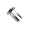 Matice nýtovací, plochá hlava, rýhovaná, uzavřená, ocel, zinek bílý, m8 / 3.0-6.0 mm