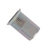 Matice nýtovací, zapuštěná hlava, rýhovaná, otevřená, ocel, zinek bílý, m6 / 1.5-4.0 mm (037130 6009)