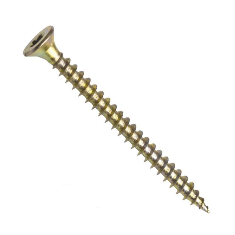 Univerzální vrut, zápustná hlava, drážka torx, celý závit, zinek bílý, 3.5x16 mm