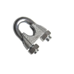 Din 741 lanová svorka, ocel, zinek bílý, 22.0 mm