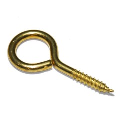 Oko s vrutem 16x8mm mosaz