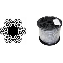Lano ocel.(6x19+fc) zb  5,0