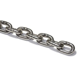 Din 766 řetěz svařovaný, krátký článek, nerez a4, materiál: aisi 316, 5x18.5 mm