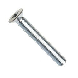 Din 965a-h, šroub se zápustnou hlavou, křížová drážka phillips, ocel 4.8, zinek bílý, m2x12 mm