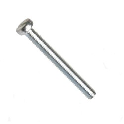 Din 84a, šroub s válcovou hlavou a rovnou drážkou, ocel 4.8, zinek bílý, m4x70 mm