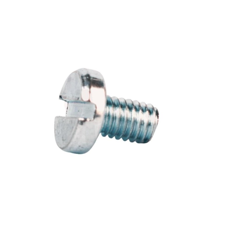 Din 85a, šroub s nízkou válcovou hlavou a rovnou drážkou, ocel 4.8, zinek bílý, m3x12 mm