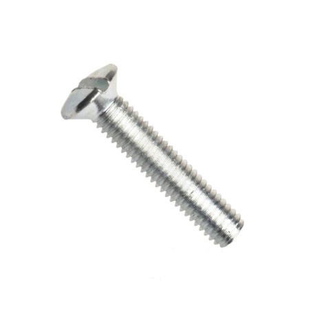 Din 964a, šroub s čočkovou hlavou a rovnou drážkou, ocel 4.8, zinek bílý, m5x12 mm