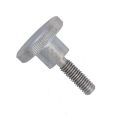 Din 464, šroub s vysokou rýhovanou hlavou, ocel 4.6, zinek bílý, m3x10 mm