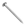 Univerzální vrut, půlkulatá hlava, celý závit, drážka torx, zinek bílý, 6.0x30 mm