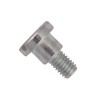 Din 923, šroub s plochou hlavou a rovnou drážkou, s osazením, ocel 5.8, bez povrchové úpravy, m5x6 mm