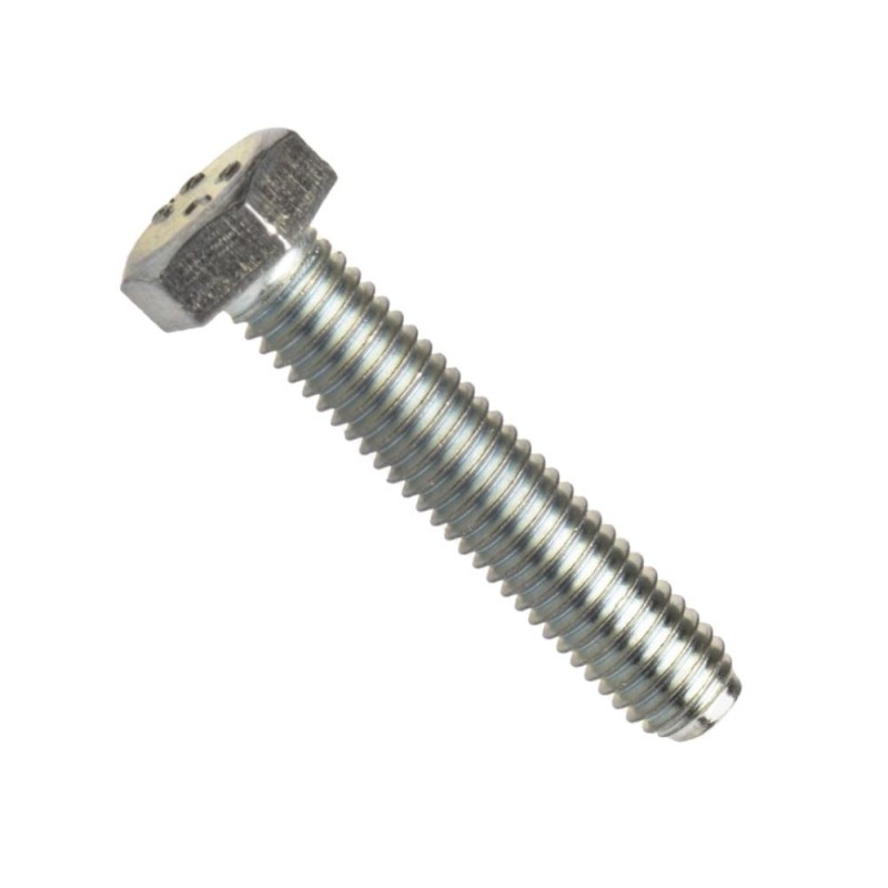 Din 961, šroub se šestihrannou hlavou, metrický jemný celý závit, ocel 8.8, bez povrchové úpravy, m8x1.0x20 mm