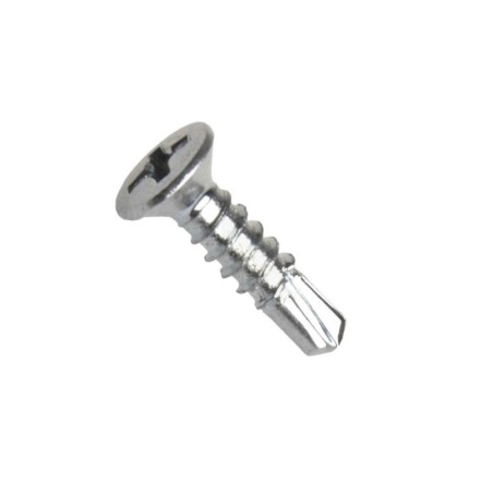 Šroub okenní pro montáž výztuhy, čočkovitá hlava, drážka phillips, strojní montáž, ocel, zinek bílý, 3.9x16 mm