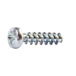 Vrut do termoplastu, plasfast 30°, půlkulatá hlava, drážka pozidrive, ocel, zinek bílý, 4.0x16 mm