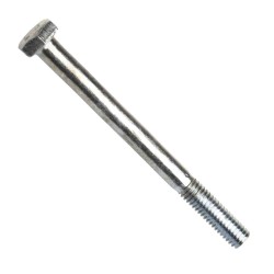 Din 960, šroub se šestihrannou hlavou, metrický jemný částečný závit, ocel 8.8, zinek bílý, m12x1.25x130 mm