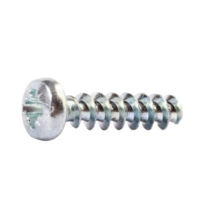 Vrut do termoplastu, plasfast 30°, půlkulatá hlava, drážka pozidrive, ocel, zinek bílý, 6.0x16 mm